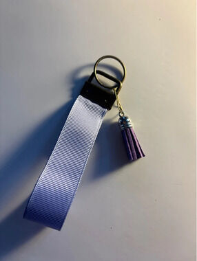 Cute purple, tassel keychain